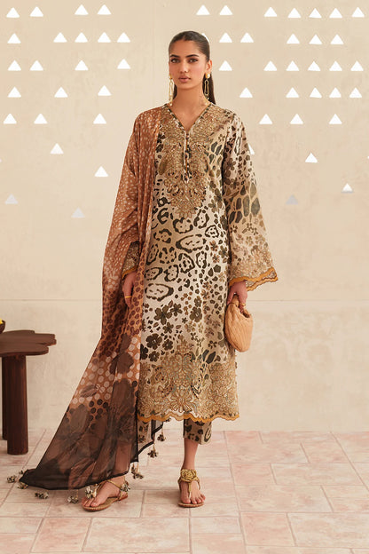Aneela's - Summer 3PC Lawn Digital Printed Dress - VL1388