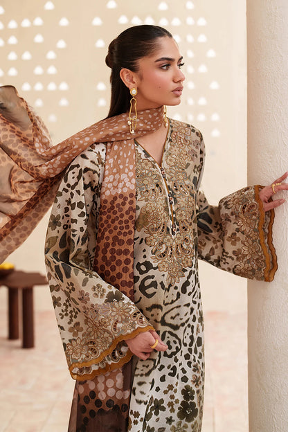 Aneela's - Summer 3PC Lawn Digital Printed Dress - VL1388