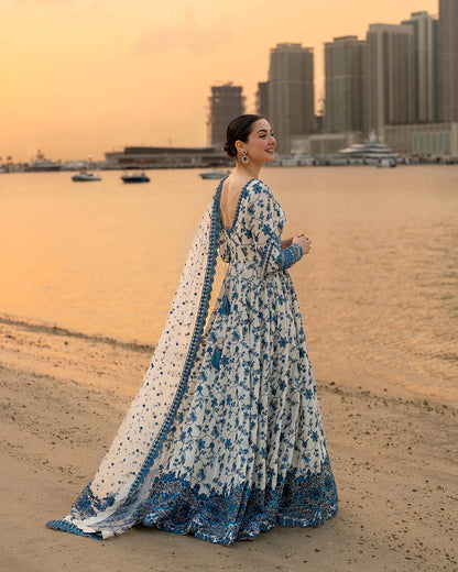 FAIZA SAQLAIN -Summer 3PC Lawn Digital Printed + embroidered Suit - VL1387
