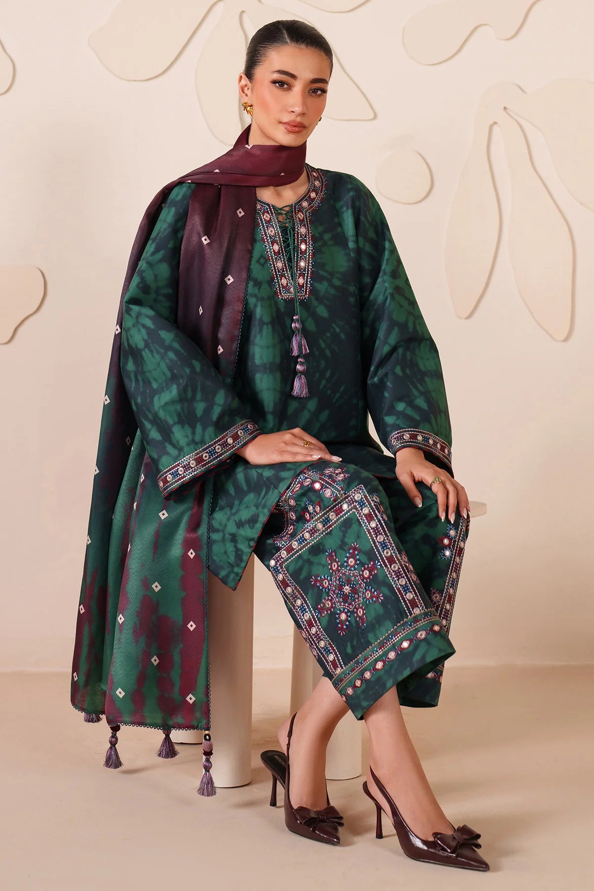 Jazmine - Summer 3PC Lawn Digital Printed Dress - VL1391