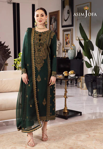 Asim Jofa, unstitched 3 piece embroidered Lawn summer suit VL720