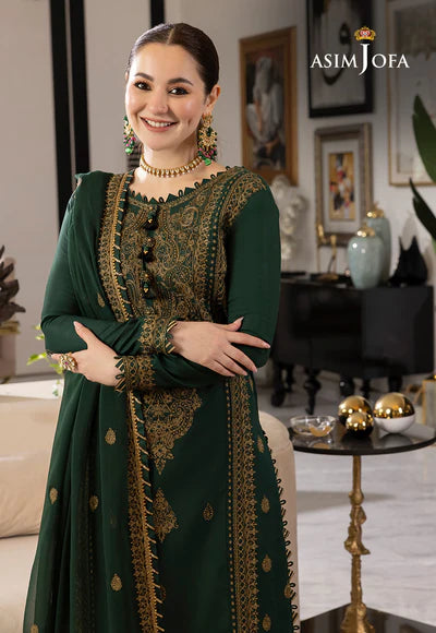 Asim Jofa, unstitched 3 piece embroidered Lawn summer suit VL720