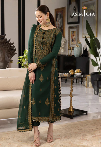 Asim Jofa, unstitched 3 piece embroidered Lawn summer suit VL720