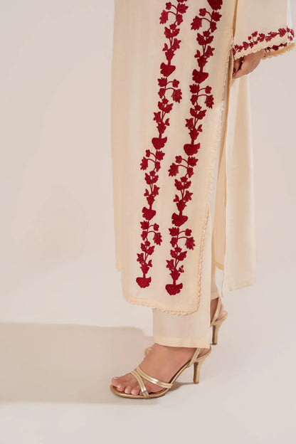 Rehan Rehar 3 Piece Embroidered Dhanak Suit - VL1237