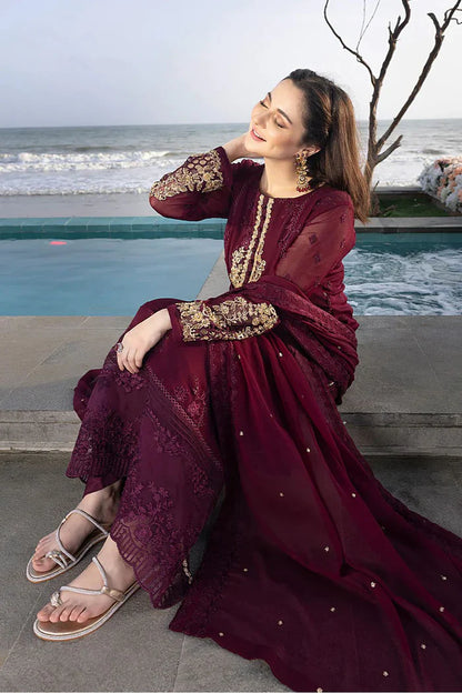AZURE - Summer 3PC Lawn Embroidered Suit- VL1325