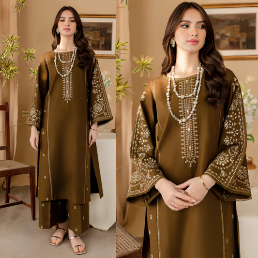 Lajwanti 2Pc Embroidered Lawn Suite With Fully Embroidered trouser VL886