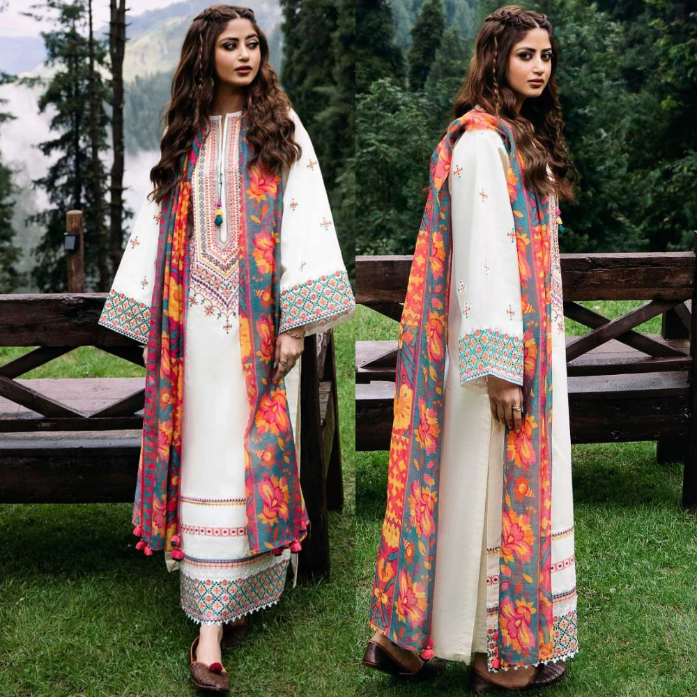 VL867 Khadder Fabric Zara Shajahan with Banadoria Digital Print Dupatta